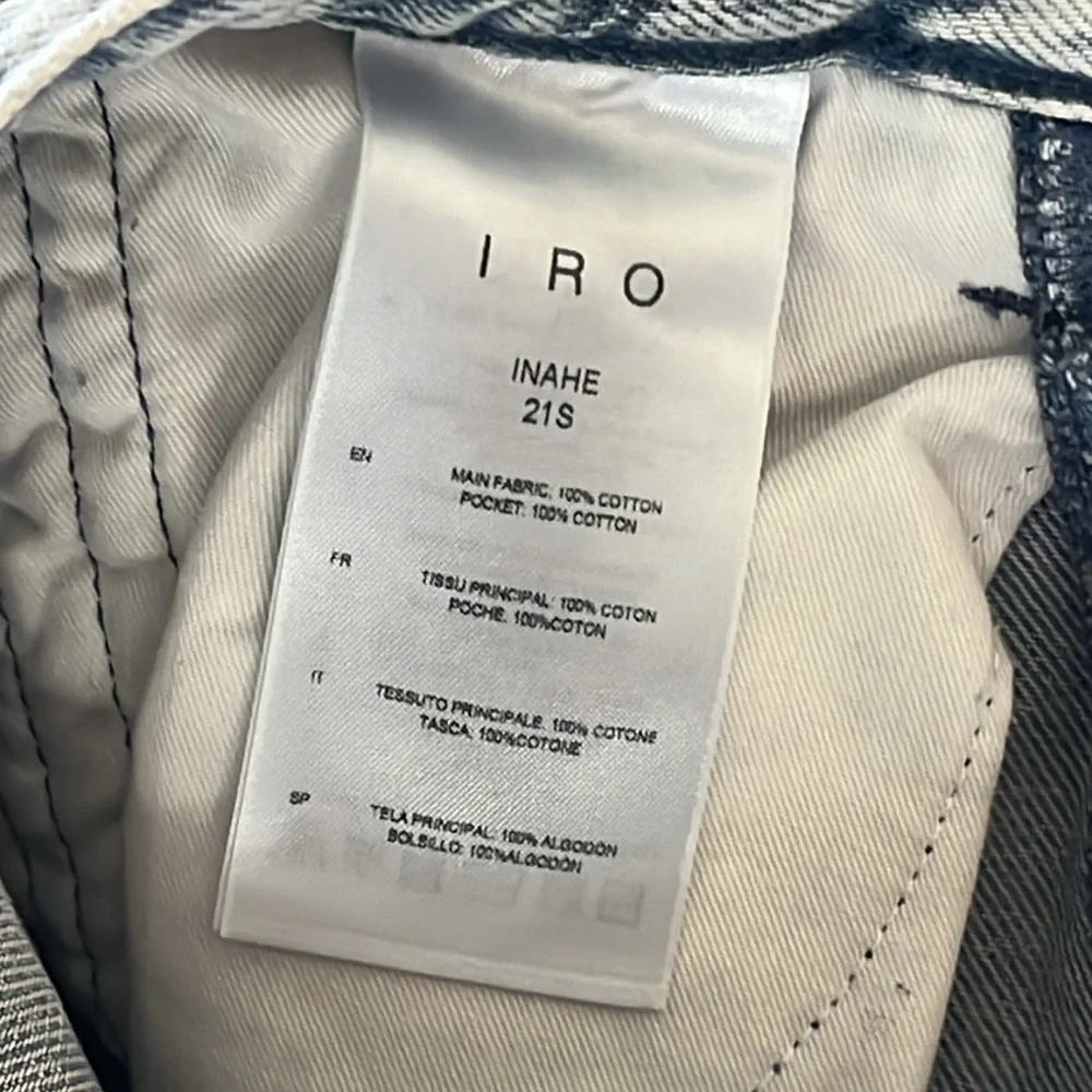 IRO jeans size 2, Fr 34 - Picture 6 of 8